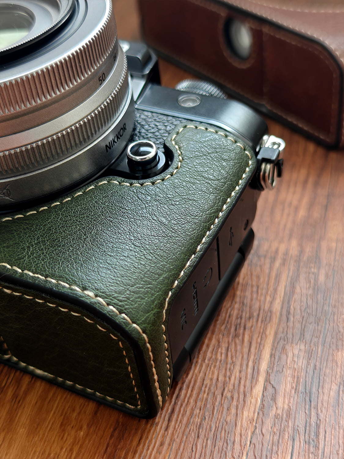 Leather Half Case Compatible with Nikon Zf