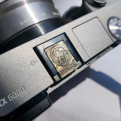 Silver brass camera hot shoe accessory – Greypeak model