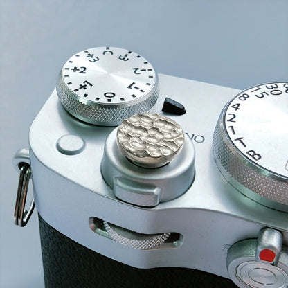 Hand Hammered Camera Shutter Button – Threaded Soft Release