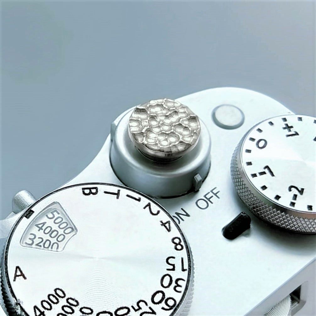 Hand Hammered Camera Shutter Button – Threaded Soft Release