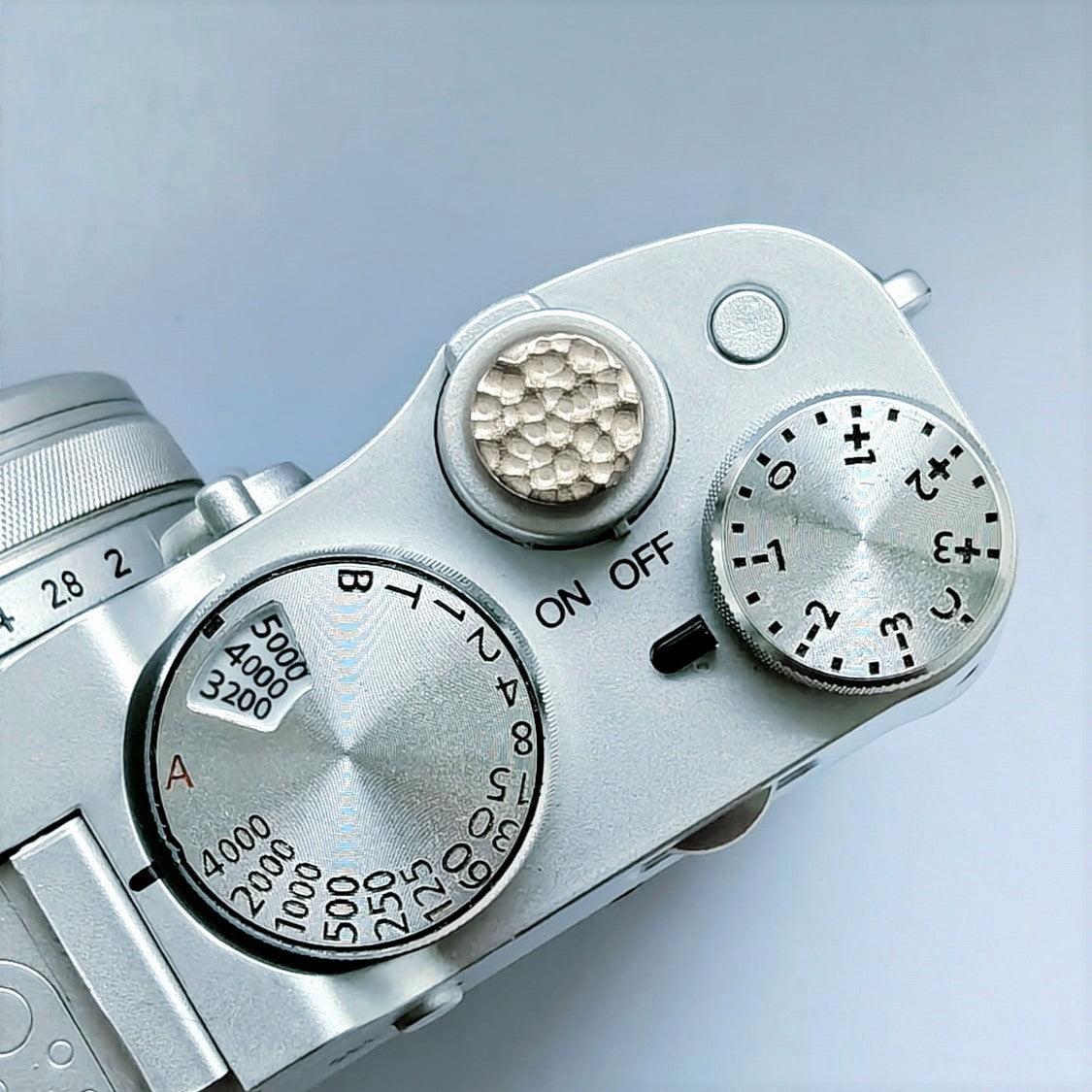 Hand Hammered Camera Shutter Button – Threaded Soft Release