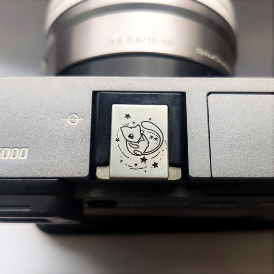 silver mew camera hot shoe cover
