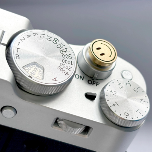 smile face shutter release button