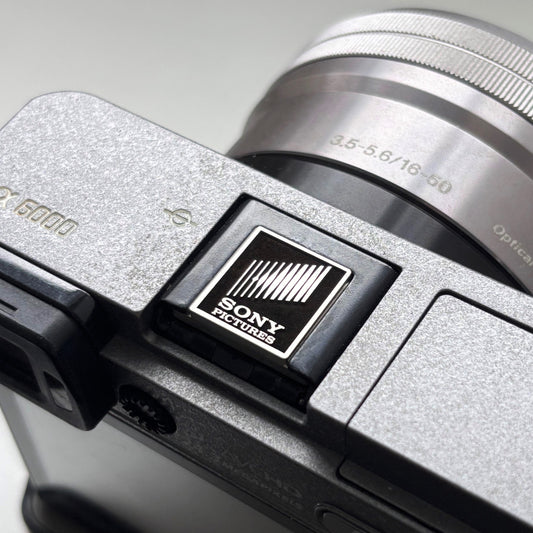sony logo brass hot shoe cover camera accessory