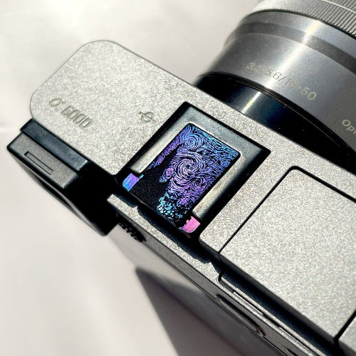 Starry night titanium hot shoe cover