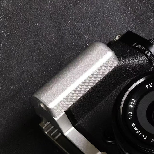 x-t5 aluminum camera grip anti-slip side detail