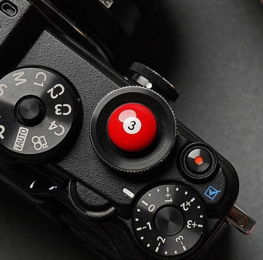 custom brass camera button for Nikon ZF